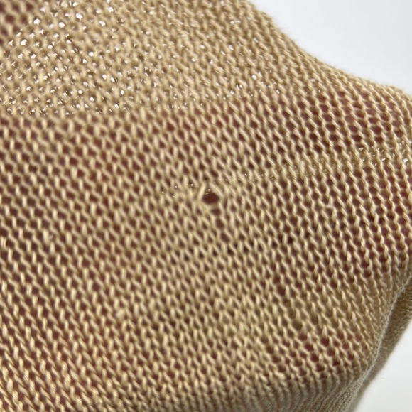 Lauren Ralph Lauren  Women's Tan Linen Blend Oversized Pocket Open-Front Sweater - Picture 7 of 9